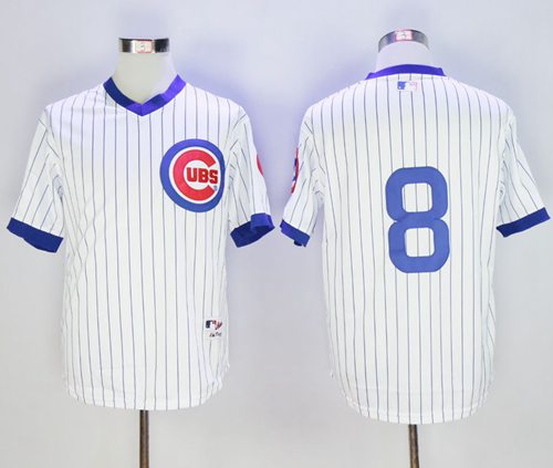 Cubs #8 Andre Dawson White 1988 Turn Back The Clock Stitched MLB Jersey - Click Image to Close